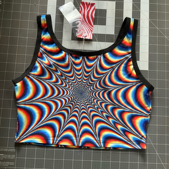 Psychedelic crop top - Picture 1 of 2